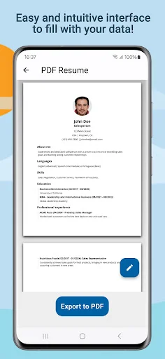 Download Resume Builder – CV Maker PDF Terbaru – Buat CV Gratis - Screenshot 5