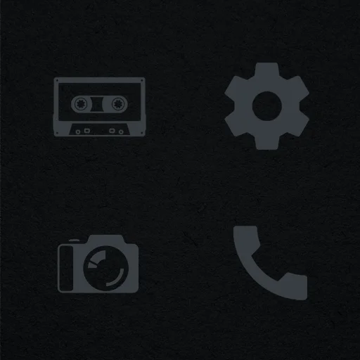 Download Murdered Out Icon Pack Terbaru – Tema Hitam Estetik