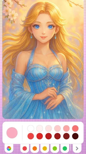 Download Princess Coloring Fairy Land – Buku Mewarnai Gratis - Screenshot 2