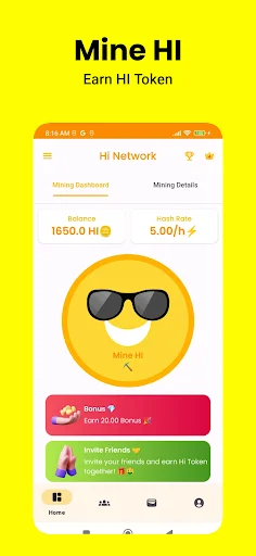 Download Hi Network Terbaru – Aplikasi Mining Mata Uang Digital - Screenshot 1