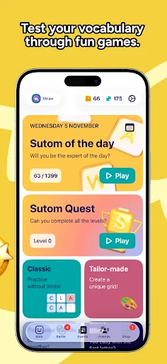 Download Sutom Game Kata & Teka-teki – Main Gratis Sekarang - Screenshot 2