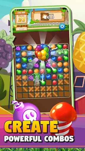Download Sweet Fruit Match Puzzle Blast Gratis – Game Puzzle Seru - Screenshot 9