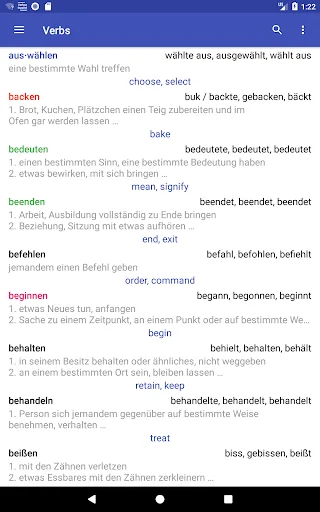 Download Deutsche Verben Terbaru – Belajar Konjugasi Bahasa Jerman - Screenshot 10