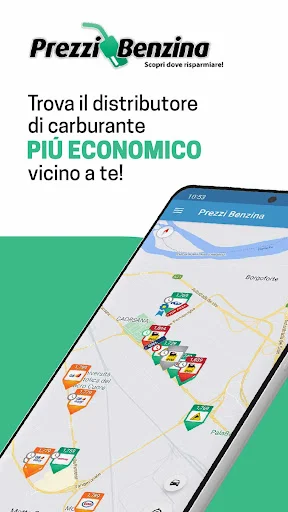 Download Prezzi Benzina Terbaru – Cari SPBU Termurah di Italia - Screenshot 1