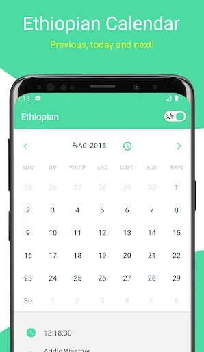 Download Ethiopian Calendar Terbaru – Konverter Tanggal Gratis - Screenshot 9