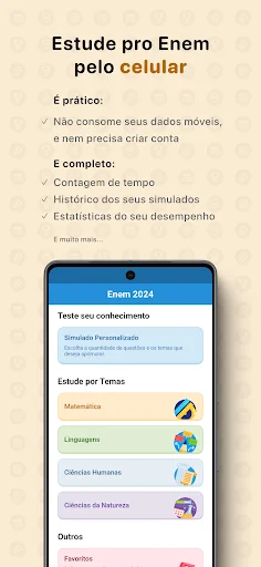 Download Enem 2026 – Provas e Simulados Terbaru – Latihan Gratis - Screenshot 1