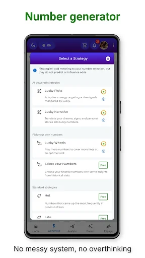 Download Lucky Picks: Lottery AI Terbaru – Generator Angka Gratis - Screenshot 2