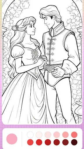 Download Princess Coloring Fairy Land – Buku Mewarnai Gratis - Screenshot 7