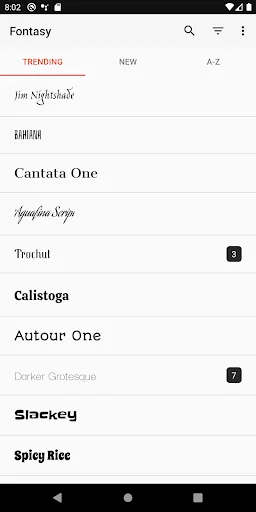 Fontasy – Jelajahi Koleksi Google Fonts Terlengkap & Gratis - Screenshot 1