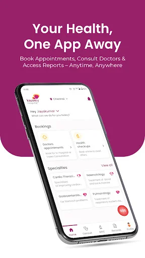 Download Kauvery Kare: Aplikasi Kesehatan Terlengkap & Praktis - Screenshot 1