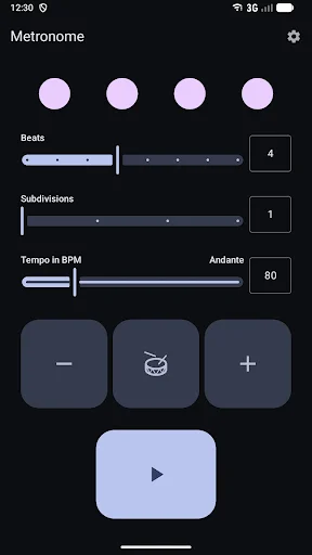 Download Metronome Gratis – Aplikasi Tempo Musik Terbaik & Mudah - Screenshot 4