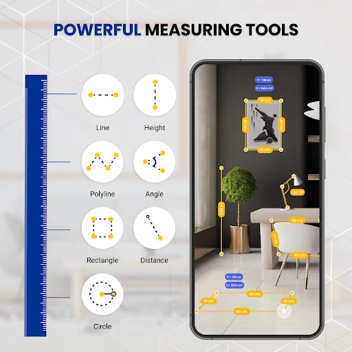 Download AR Ruler: Tape Measure Tools Terbaru – Pengukur AR Gratis - Screenshot 7