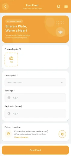 Download Mehman Nawaz APK Terbaru – Berbagi Makanan Gratis Mudah - Screenshot 7
