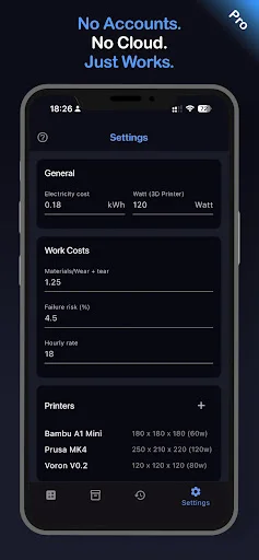 Download 3D Print Cost Calculator – Hitung Biaya Cetak 3D Gratis - Screenshot 8