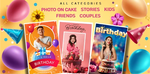 Download Happy Birthday Photo Frame – Bingkai & Video Ultah - Screenshot 3