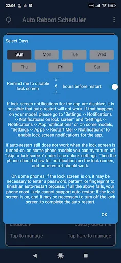 Download Restart – Auto Reboot Terbaru – Jadwalkan Ulang Ponsel - Screenshot 2