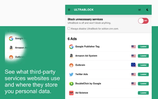 UltraBlock: Adblock & Privasi Terbaik untuk Browser Anda - Screenshot 2