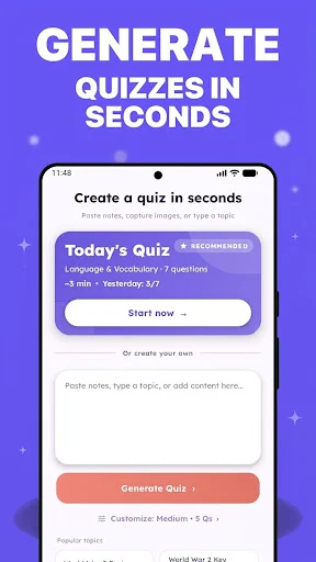 Download QuizGen: AI Quiz & MCQ Test Terbaru – Kuis Otomatis - Screenshot 1