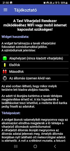 Download TAVIHAR Terbaru – Pantau Sinyal Badai Danau Hungaria - Screenshot 3