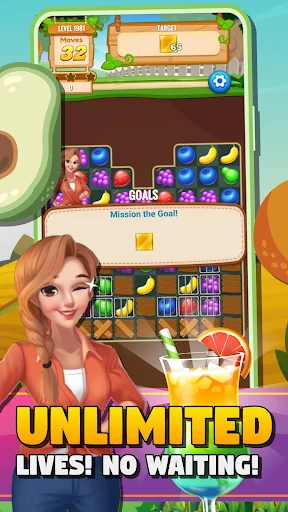 Download Sweet Fruit Match Puzzle Blast Gratis – Game Puzzle Seru - Screenshot 4
