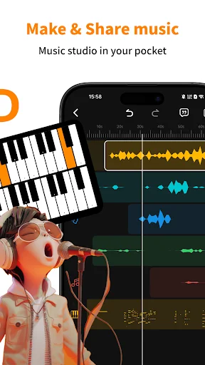 Music Maker & AI Vocal Remover: Edit & Remix Lagu Terbaik - Screenshot 1