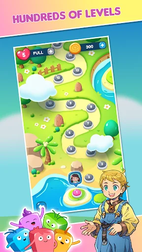 Download Gems Blast – Match Puzzle Terbaru – Game Teka-teki Seru - Screenshot 7