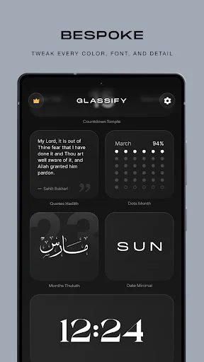 Download Glassify – Widgets & Themes Terbaru – Kustomisasi Gratis - Screenshot 2