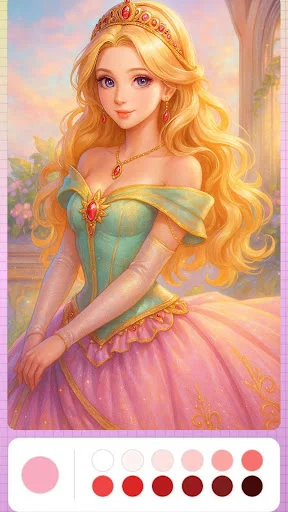 Download Princess Coloring Fairy Land – Buku Mewarnai Gratis - Screenshot 5