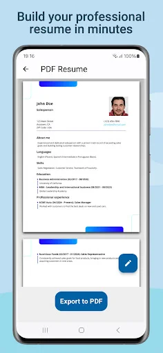 Download Resume Builder – CV Maker PDF Terbaru – Buat CV Gratis - Screenshot 1