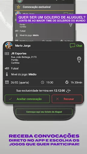 Download Goleiro de Aluguel Terbaru – Cari Kiper Profesional - Screenshot 6