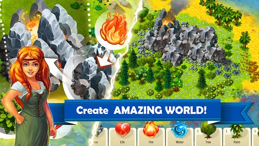 Download WORLDS Evolution: Farm Game Terbaru – Bangun Dunia Anda - Screenshot 1