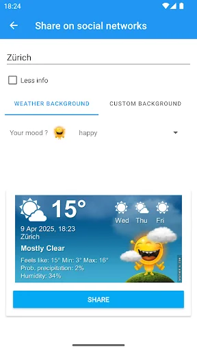 Download Weather Switzerland XL PRO – Ramalan Cuaca Akurat - Screenshot 7