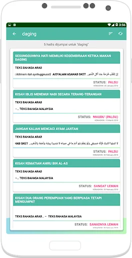 Download Semak Hadis Terbaru – Aplikasi Cek Status Hadis Gratis - Screenshot 3