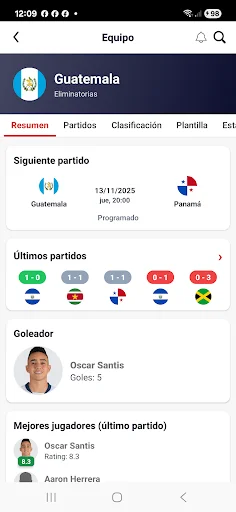 Download Fútbol Chapín Terbaru – Jadwal Pertandingan & Notifikasi - Screenshot 6