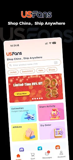 Download USFans Terbaru – Belanja Barang China Kirim ke Indonesia - Screenshot 1