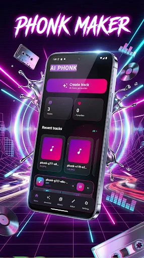 Phonk Maker: AI Song Generator – Buat Musik Phonk Keren Gratis - Screenshot 1
