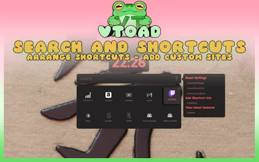 Download vToad New Tab Page Terbaru – Wallpaper Hidup Kustom - Screenshot 4