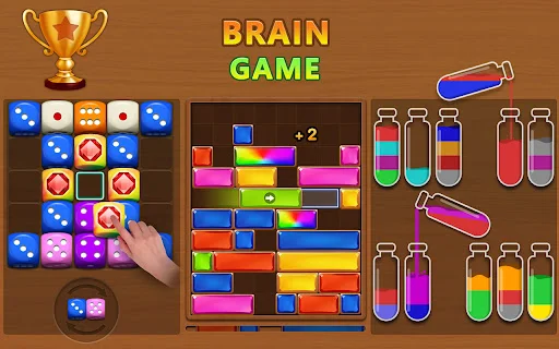Download Brain Games – Block Puzzle Terbaru – Game Asah Otak Seru - Screenshot 9