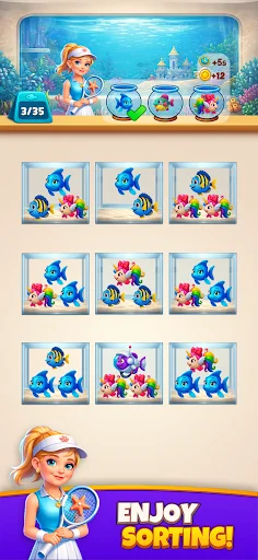 Download Fish Sorting Master:3D Puzzle Terbaru – Game Teka-teki Seru - Screenshot 6