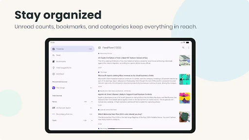 Download FeedFlow RSS Reader Terbaru – Pembaca Berita Minimalis - Screenshot 8