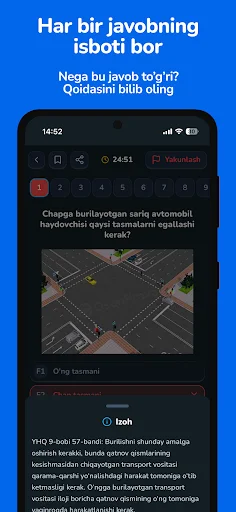Unduh Oson Prava – Avto Test 2026 Terbaru: Latihan Ujian SIM Gratis - Screenshot 3