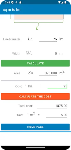 Download Linear Meter – m2 – Konversi Satuan Cepat & Gratis - Screenshot 8