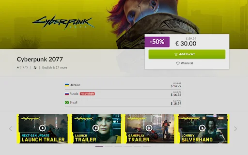 Download GOG Prices Terbaru – Cek Harga Game Termurah di GOG - Screenshot 1