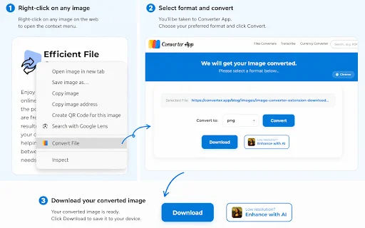 Converter App Image Converter: Konversi Gambar Mudah di Chrome - Screenshot 1