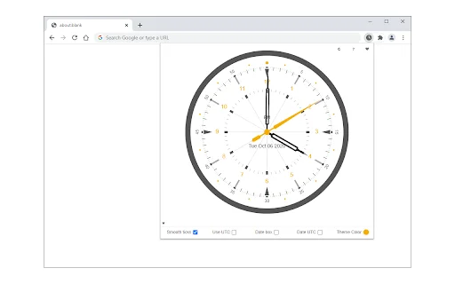 Unduh Toolbar Clock Terbaru – Jam Analog Elegan di Browser Anda - Screenshot 1