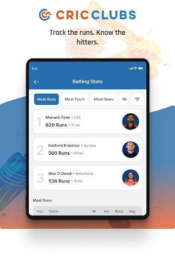 Download CricClubs Mobile Terbaru – Skor Kriket Live & Statistik - Screenshot 15