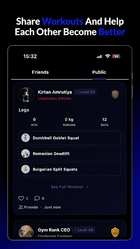 Download Gym Rank: AI Workout Tracker – Lacak Fitness Gratis - Screenshot 24