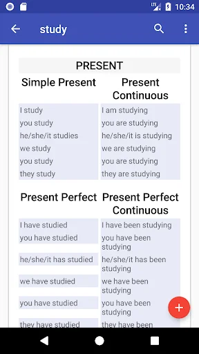Download English Verbs Terbaru – Kuasai Konjugasi Bahasa Inggris - Screenshot 4