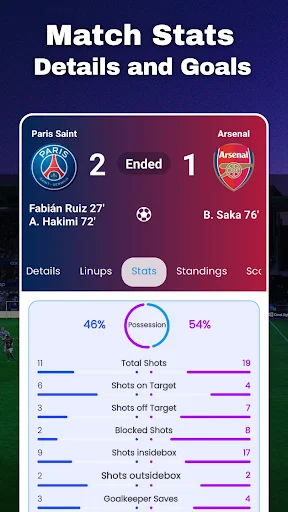 Download Live Football Today Matches – Skor & Statistik Terlengkap - Screenshot 4