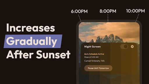 Download Night Screen: Ultra Dim Mode Terbaru – Filter Cahaya Biru - Screenshot 3